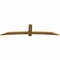 Ekena Millwork Bellingham Rough Sawn Timber Gable Bracket, Western Red Cedar, 108"W x 27"H x 2"D x 6"F, 6/12 Pitch GBW108X27X0206BEL00RWR - alternate 3